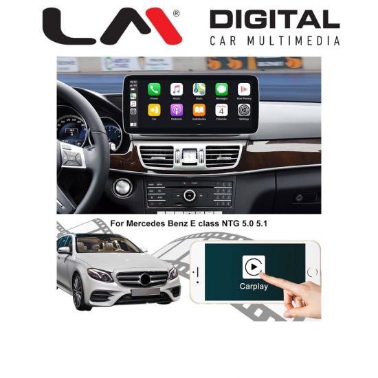 LM Digital - LM JFK504 464 Οθόνη OEM Multimedia Αυτοκινήτου για Mercedes W212 2015 > 2016 με εργοστασιακό σύστημα NTG 5.0 (CarPlay/AndroidAuto/BT/GPS/WIFI/GPRS)