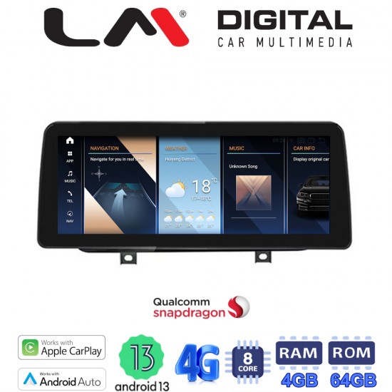 LM Digital - LM JFK552 EVO 464 Οθόνη OEM Multimedia Αυτοκινήτου για BMW S.2 F45 2014 > με εργοστασιακό σύστημα EVO (CarPlay/AndroidAuto/BT/GPS/WIFI/GPRS)