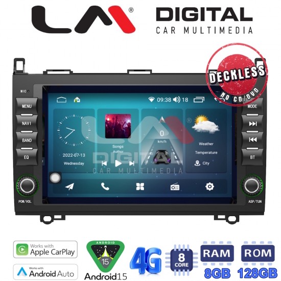 LM Digital - LM T8068 GPS Οθόνη OEM Multimedia Αυτοκινήτου για MERCEDESA (W169) 2004>2012B (W245) 2005>2012SPRINTER-VITO-VIANO 2004>2019 (CarPlay/AndroidAuto/BT/GPS/WIFI/GPRS)