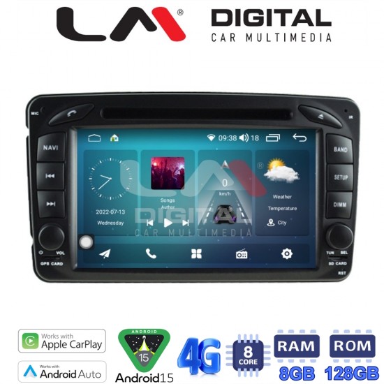 LM Digital - LM T8171 GPS Οθόνη OEM Multimedia Αυτοκινήτου για MERCEDES C (W203) - CLK (W208) 1999 > 2003 (CarPlay/AndroidAuto/BT/GPS/WIFI/GPRS)