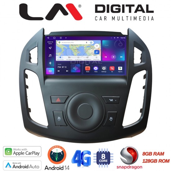 LM Digital - LM ZT8858B GPS Οθόνη OEM Multimedia Αυτοκινήτου για Ford Transit Connect 2013 > 2017 (CarPlay/AndroidAuto/BT/GPS/WIFI/GPRS)