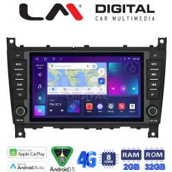 LM Digital - LM E8093 GPS Οθόνη OEM Multimedia Αυτοκινήτου για MERCEDES C (W203) 04>07, CLC 04>08 (CarPlay/AndroidAuto/BT/GPS/WIFI)