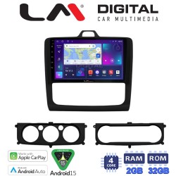 LM Digital - LM ZN4329B GPS Οθόνη OEM Multimedia Αυτοκινήτου για Ford Focus 2004 > 2012 (CarPlay/AndroidAuto/BT/GPS/WIFI/GPRS)