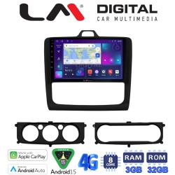 LM Digital - LM ZE8329B GPS Οθόνη OEM Multimedia Αυτοκινήτου για Ford Focus 2004 > 2012 (CarPlay/AndroidAuto/BT/GPS/WIFI/GPRS)