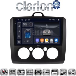 CLARION GL75329B Οθόνη OEM Multimedia Αυτοκινήτου για Ford Focus 2004 > 2012 (CarPlay/AndroidAuto/BT/GPS/WIFI/GPRS)
