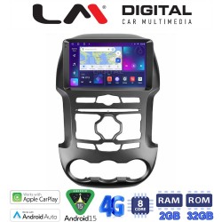 LM Digital - LM ZR8345 GPS Οθόνη OEM Multimedia Αυτοκινήτου για Ford Ranger 2011 > 2015 (CarPlay/AndroidAuto/BT/GPS/WIFI/GPRS)