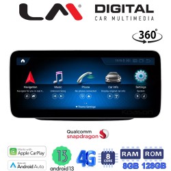 LM Digital - LM JFK510 8128 360 Οθόνη OEM Multimedia Αυτοκινήτου για MERCEDESC CLASS (W205) 2015 >GLC (X253) 2015 >X CLASS (W470) 2017 > (CarPlay/AndroidAuto/BT/GPS/WIFI/GPRS)