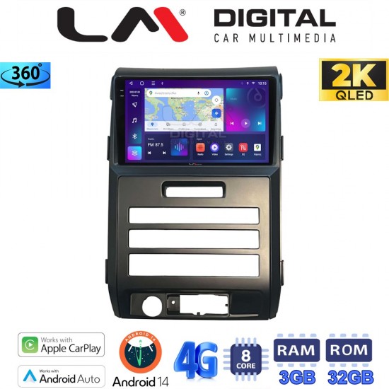 LM Digital - LM ZD8964 GPS Οθόνη OEM Multimedia Αυτοκινήτου για Ford F150 2009 > 2014 (CarPlay/AndroidAuto/BT/GPS/WIFI/GPRS)
