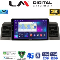 LM Digital - LM ZB8010 GPS Οθόνη OEM Multimedia Αυτοκινήτου για Toyota Corolla 2000-2007 (CarPlay/AndroidAuto/BT/GPS/WIFI/GPRS)