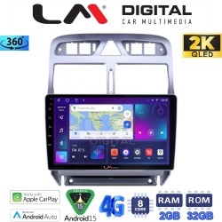 LM Digital - LM ZB8017 GPS Οθόνη OEM Multimedia Αυτοκινήτου για PEUGEOT 307 2001 > 2008 (CarPlay/AndroidAuto/BT/GPS/WIFI/GPRS)