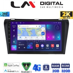LM Digital - LM ZB8034 GPS Οθόνη OEM Multimedia Αυτοκινήτου για MAZDA 3 2009>2014 (CarPlay/AndroidAuto/BT/GPS/WIFI/GPRS)