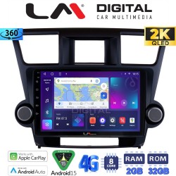 LM Digital - LM ZB8089 GPS Οθόνη OEM Multimedia Αυτοκινήτου για Toyota Highlander 2008 > 2015 (CarPlay/AndroidAuto/BT/GPS/WIFI/GPRS)