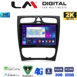 LM Digital - LM ZB8171 GPS Οθόνη OEM Multimedia Αυτοκινήτου για MERCEDES C (W203) - CLK (W208) (CarPlay/AndroidAuto/BT/GPS/WIFI/GPRS)