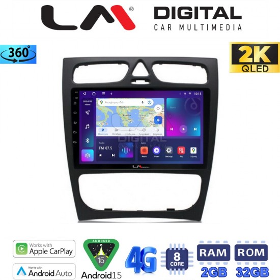 LM Digital - LM ZB8171 GPS Οθόνη OEM Multimedia Αυτοκινήτου για MERCEDES C (W203) - CLK (W208) (CarPlay/AndroidAuto/BT/GPS/WIFI/GPRS)