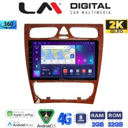 LM Digital - LM ZB8171W GPS Οθόνη OEM Multimedia Αυτοκινήτου για Mercedes C Class 1999 > 2004 (Προ Facelift) (CarPlay/AndroidAuto/BT/GPS/WIFI/GPRS)