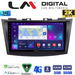 LM Digital - LM ZB8179 GPS Οθόνη OEM Multimedia Αυτοκινήτου για SUZUKI SWIFT 2011>2016 (CarPlay/AndroidAuto/BT/GPS/WIFI/GPRS)