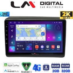 LM Digital - LM ZB8194 GPS Οθόνη OEM Multimedia Αυτοκινήτου για Fiat Ducato - Citroen Jumper - Peugeot Partner 2012> Μόνο αν έχει εργοστασιακό μηχάνημα (CarPlay/AndroidAuto/BT/GPS/WIFI/GPRS)