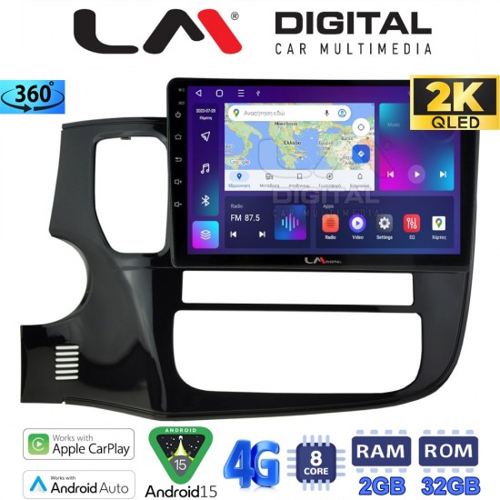 LM Digital - LM ZB8231 GPS Οθόνη OEM Multimedia Αυτοκινήτου για MITSUBISHI OUTLANDER 2013> (CarPlay/AndroidAuto/BT/GPS/WIFI/GPRS)