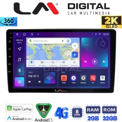 LM Digital - LM ZB8238 GPS Οθόνη OEM Multimedia Αυτοκινήτου για Ford Focus 07 > 11 - Mondeo 07 > 14 – Galaxy 07 > 14 – S-Max 08 > 14 (CarPlay/AndroidAuto/BT/GPS/WIFI/GPRS)