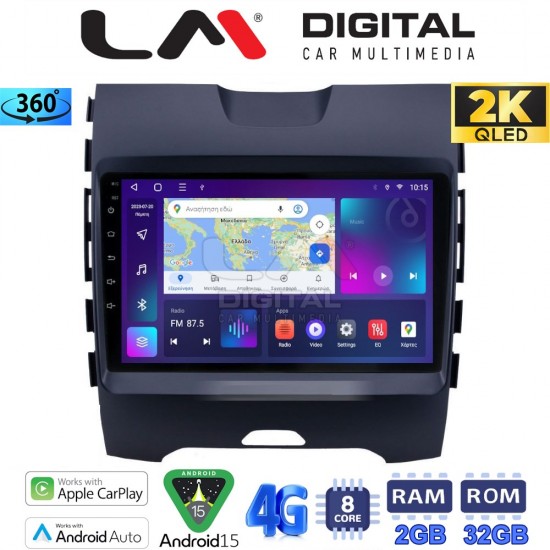 LM Digital - LM ZB8248 GPS Οθόνη OEM Multimedia Αυτοκινήτου για Ford Edge 2016 > (CarPlay/AndroidAuto/BT/GPS/WIFI/GPRS)