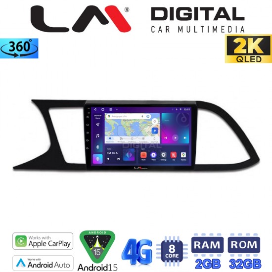 LM Digital - LM ZB8306 GPS Οθόνη OEM Multimedia Αυτοκινήτου για SEAT LEON 2012> (CarPlay/AndroidAuto/BT/GPS/WIFI/GPRS)