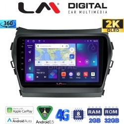 LM Digital - LM ZB8309 GPS Οθόνη OEM Multimedia Αυτοκινήτου για HY SANTA FE 2013 > 2017 HY IX45 (CarPlay/AndroidAuto/BT/GPS/WIFI/GPRS)