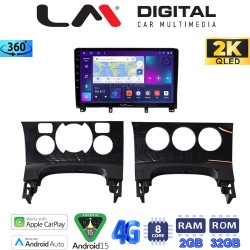 LM Digital - LM ZB8323 GPS Οθόνη OEM Multimedia Αυτοκινήτου για PEUGEOT 3008 2009>2016 & 206 2002>2006 (CarPlay/AndroidAuto/BT/GPS/WIFI/GPRS)