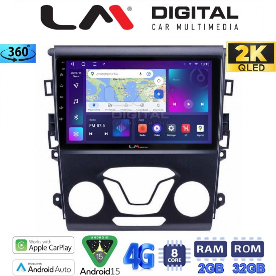 LM Digital - LM ZB8369 GPS Οθόνη OEM Multimedia Αυτοκινήτου για FORD MONDEO 2014> (CarPlay/AndroidAuto/BT/GPS/WIFI/GPRS)
