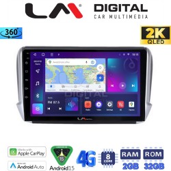 LM Digital - LM ZB8374 GPS Οθόνη OEM Multimedia Αυτοκινήτου για PEUGEOT 208-2008 2012> (CarPlay/AndroidAuto/BT/GPS/WIFI/GPRS)