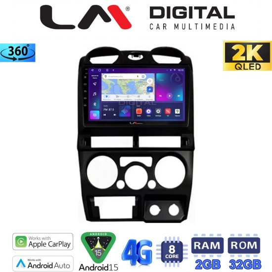LM Digital - LM ZB8425B GPS Οθόνη OEM Multimedia Αυτοκινήτου για Isuzu D-Max 2008 > 2012 (CarPlay/AndroidAuto/BT/GPS/WIFI/GPRS)