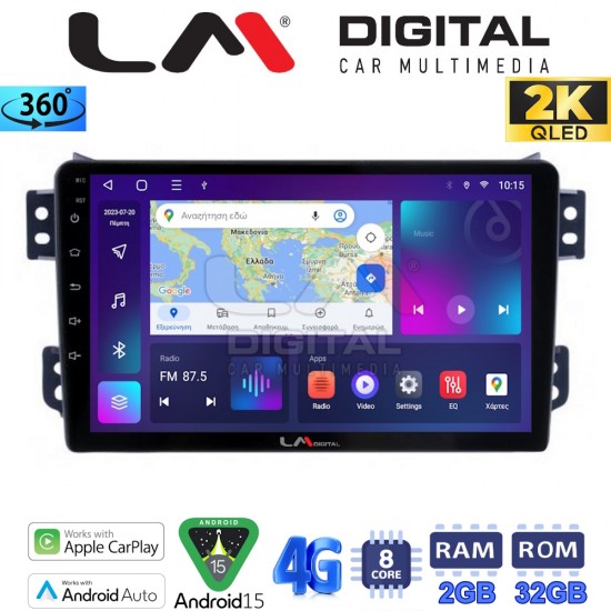 LM Digital - LM ZB8540 GPS Οθόνη OEM Multimedia Αυτοκινήτου για OPEL AGILA - SUZUKI ALTO 2008> (CarPlay/AndroidAuto/BT/GPS/WIFI/GPRS)