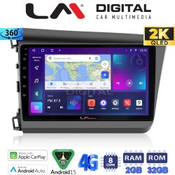 LM Digital - LM ZB8630 GPS Οθόνη OEM Multimedia Αυτοκινήτου για Honda Civic 2012 > 2016 (CarPlay/AndroidAuto/BT/GPS/WIFI/GPRS)
