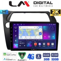 LM Digital - LM ZB8744 GPS Οθόνη OEM Multimedia Αυτοκινήτου για HONDA CIVIC 3/5D 2006-2012 (CarPlay/AndroidAuto/BT/GPS/WIFI/GPRS)