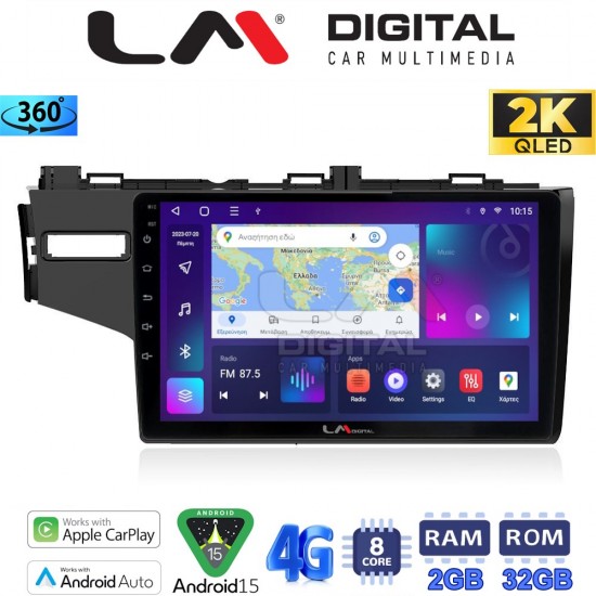 LM Digital - LM ZB8760 GPS Οθόνη OEM Multimedia Αυτοκινήτου για HONDA JAZZ 2013> (CarPlay/AndroidAuto/BT/GPS/WIFI/GPRS)