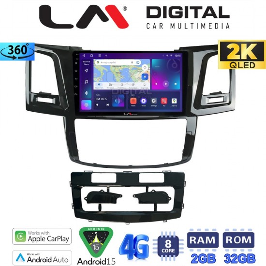 LM Digital - LM ZB8820 GPS Οθόνη OEM Multimedia Αυτοκινήτου για TOYOTA HILUX 2005>2016 (CarPlay/AndroidAuto/BT/GPS/WIFI/GPRS)