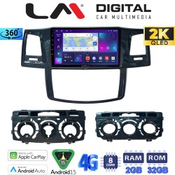 LM Digital - LM ZB8821 GPS Οθόνη OEM Multimedia Αυτοκινήτου για TOYOTA HILUX 2005>2016 (CarPlay/AndroidAuto/BT/GPS/WIFI/GPRS)