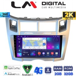 LM Digital - LM ZB8085S GPS Οθόνη OEM Multimedia Αυτοκινήτου για Toyota Yaris 2006 > 2011 (CarPlay/AndroidAuto/BT/GPS/WIFI/GPRS)