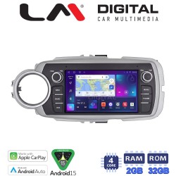 LM Digital - LM V4146 GPS Οθόνη OEM Multimedia Αυτοκινήτου για Toyota Yaris 2012 > 2015 (CarPlay/AndroidAuto/BT/GPS/WIFI/GPRS)