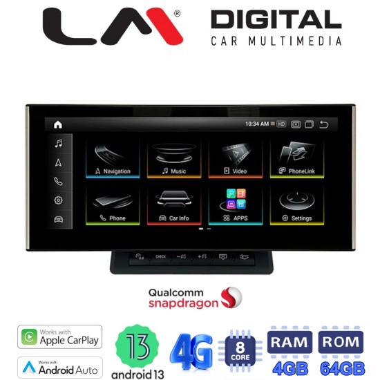 LM Digital - LM JFK297 464 MMI2G Οθόνη OEM Multimedia Αυτοκινήτου για AUDI Q7 2005 > 2010 (CarPlay/AndroidAuto/BT/GPS/WIFI/GPRS)