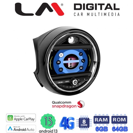 LM Digital - LM JFK845 664 NBT Οθόνη OEM Multimedia Αυτοκινήτου για ΜΙΝΙ (F55/F56/F57) 2013 > 2017 με εργοστασιακό σύστημα NBT (CarPlay/AndroidAuto/BT/GPS/WIFI/GPRS)