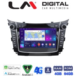 LM Digital - LM Q8156NAV GPS Οθόνη OEM Multimedia Αυτοκινήτου για Hyundai i30 2012 > 2017 (CarPlay/AndroidAuto/BT/GPS/WIFI/GPRS)