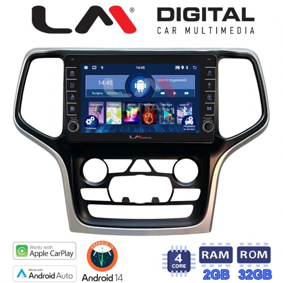 LM Digital - LM ZG4534A GPS Οθόνη OEM Multimedia Αυτοκινήτου για Jeep Grand Cherokee 2014 > 2019 (CarPlay/AndroidAuto/BT/GPS/WIFI/GPRS)