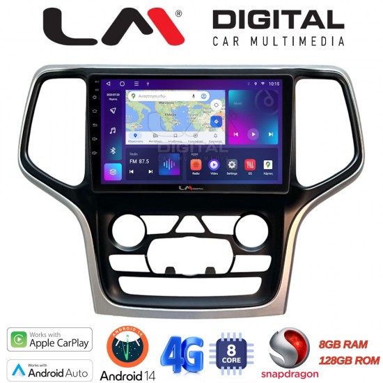 LM Digital - LM ZT8534A GPS Οθόνη OEM Multimedia Αυτοκινήτου για Jeep Grand Cherokee 2014 > 2019 (CarPlay/AndroidAuto/BT/GPS/WIFI/GPRS)