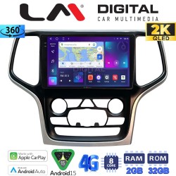 LM Digital - LM ZB8534A GPS Οθόνη OEM Multimedia Αυτοκινήτου για Jeep Grand Cherokee 2014 > 2019 (CarPlay/AndroidAuto/BT/GPS/WIFI/GPRS)