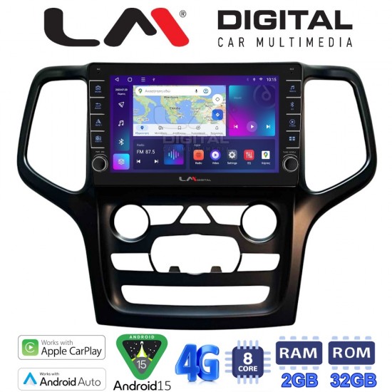LM Digital - LM ZG8537B GPS Οθόνη OEM Multimedia Αυτοκινήτου για Jeep Grand Cherokee 2014 > 2019 (CarPlay/AndroidAuto/BT/GPS/WIFI/GPRS)