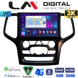 LM Digital - LM ZD8537B GPS Οθόνη OEM Multimedia Αυτοκινήτου για Jeep Grand Cherokee 2014 > 2019 (CarPlay/AndroidAuto/BT/GPS/WIFI/GPRS)