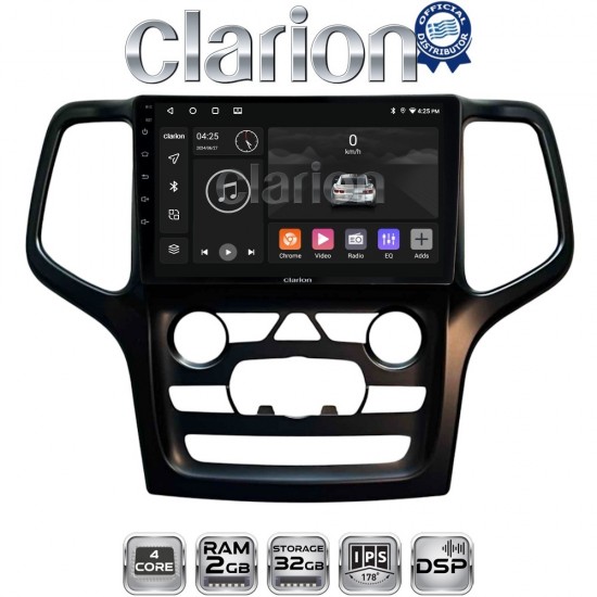 CLARION GL31537B Οθόνη OEM Multimedia Αυτοκινήτου για Jeep Grand Cherokee 2014 > 2019 (CarPlay/AndroidAuto/BT/GPS/WIFI)