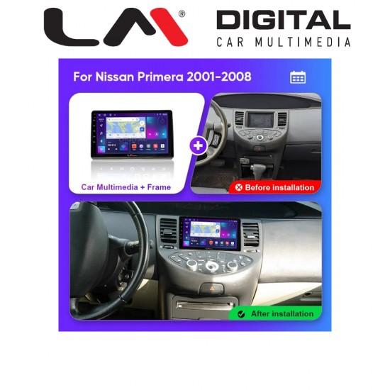 LM Digital - LM ZL4981 GPS Οθόνη OEM Multimedia Αυτοκινήτου για Nissan Primera 2002 > 2008 (BT/GPS/WIFI/GPRS)