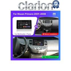 CLARION GL71981 Οθόνη OEM Multimedia Αυτοκινήτου για Nissan Primera 2002 > 2008 (CarPlay/AndroidAuto/BT/GPS/WIFI/GPRS)