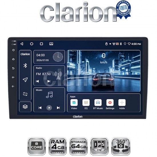 GL-500 (XDPX5S-4645) 4+64GB, 9inch Οθόνη universal Tablet style Multimedia Αυτοκινήτου (CarPlay/AndroidAuto/BT/GPS/WIFI/GPRS)